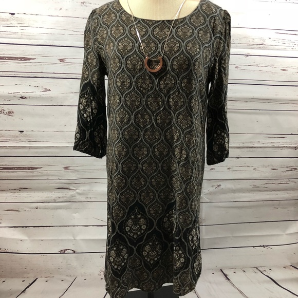 Cute patterned dress with tights or leggings - Picture 1 of 5